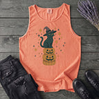 Stacked Cat and Pumpkins Tank Top