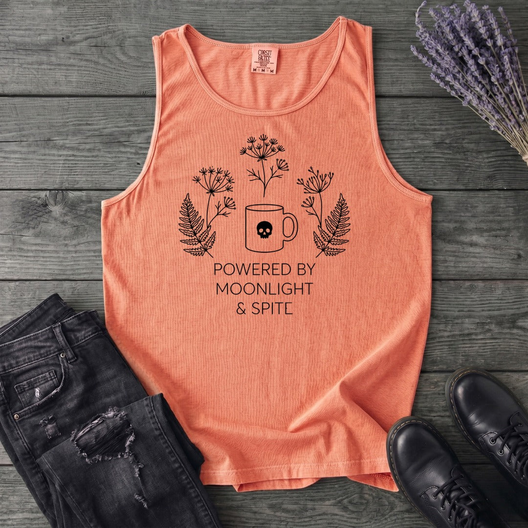 powered by moonlight & spite Tank Top