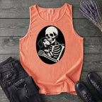 Skeleton Dachshund Hug Tank Top