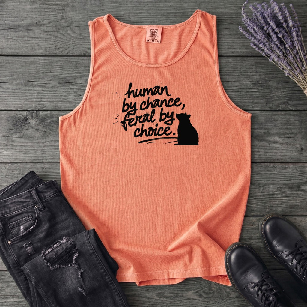 Human By Chance Feral By Choice Tank Top