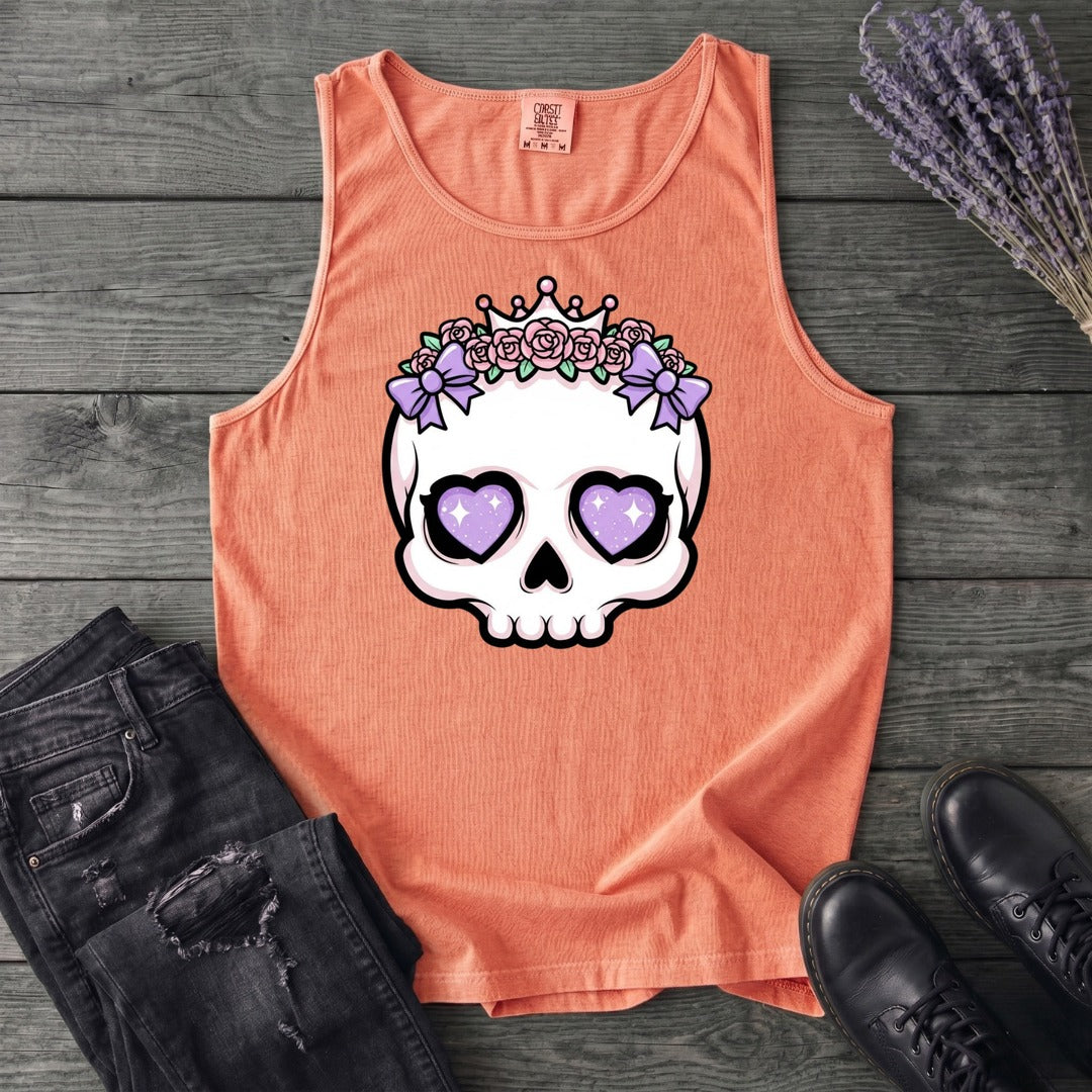 Cute Princess Skull Tank Top
