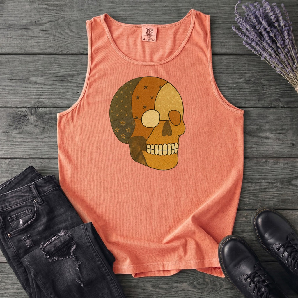 Patchwork Skull Tank Top