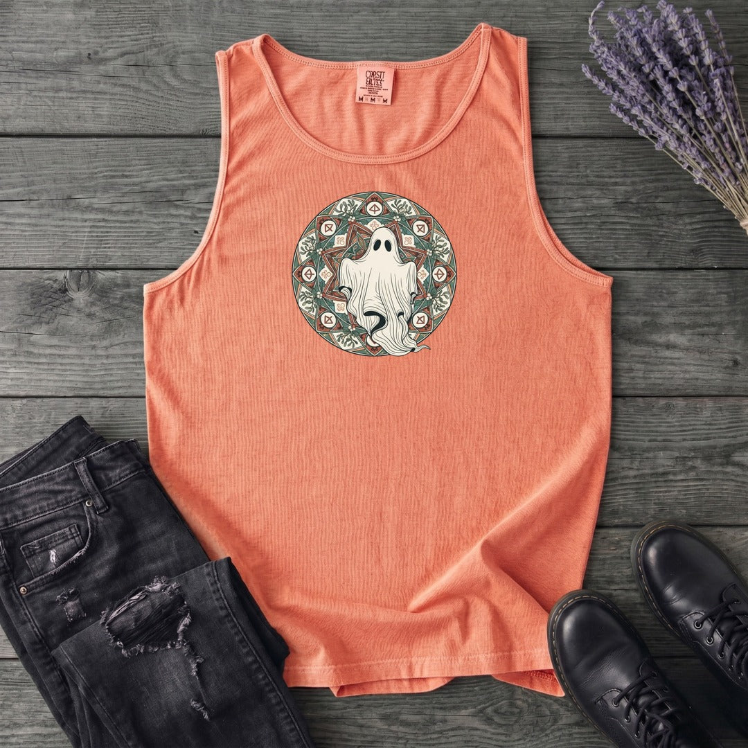 Boho Ghost Mandala Tank Top