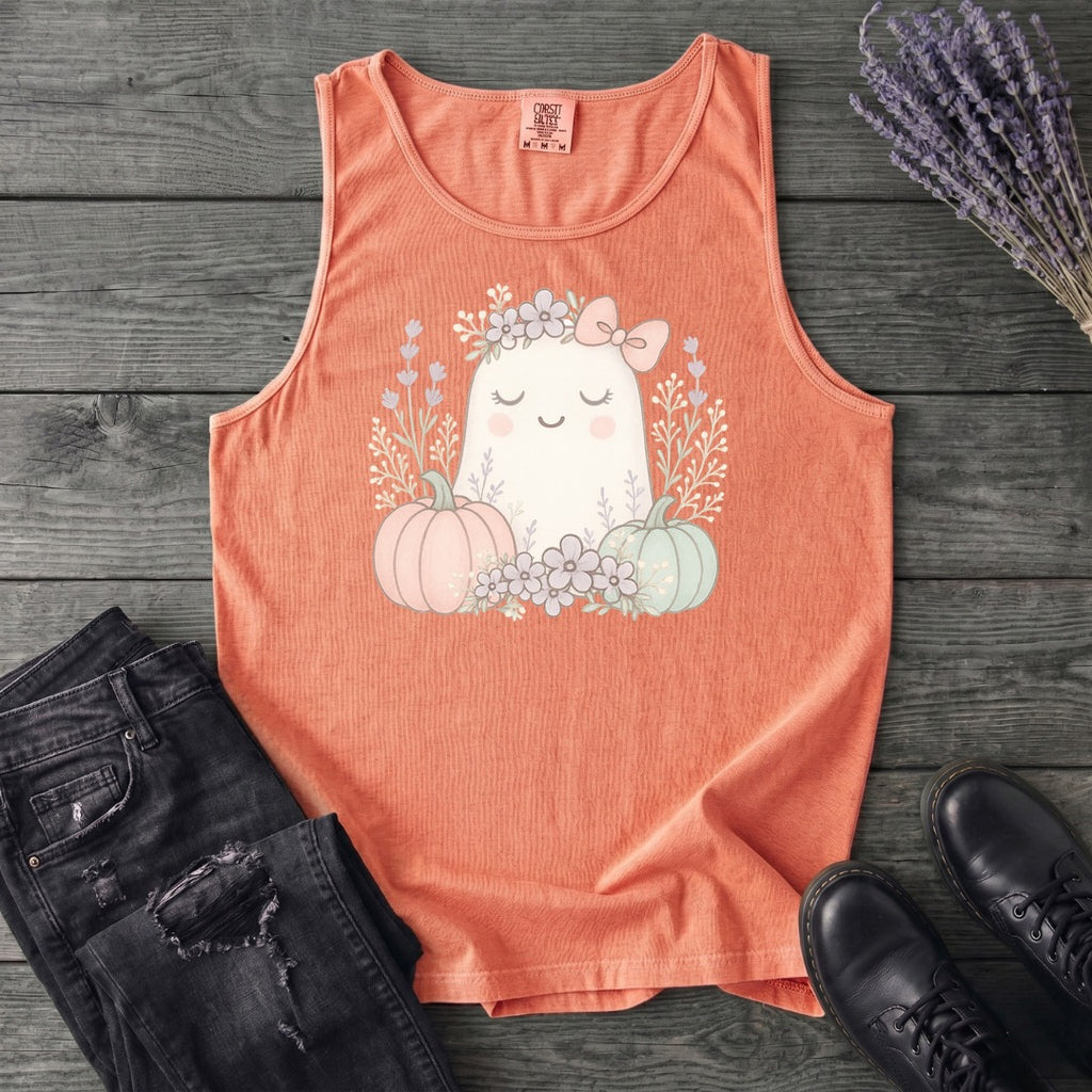 Boho Coquette Ghost Tank Top