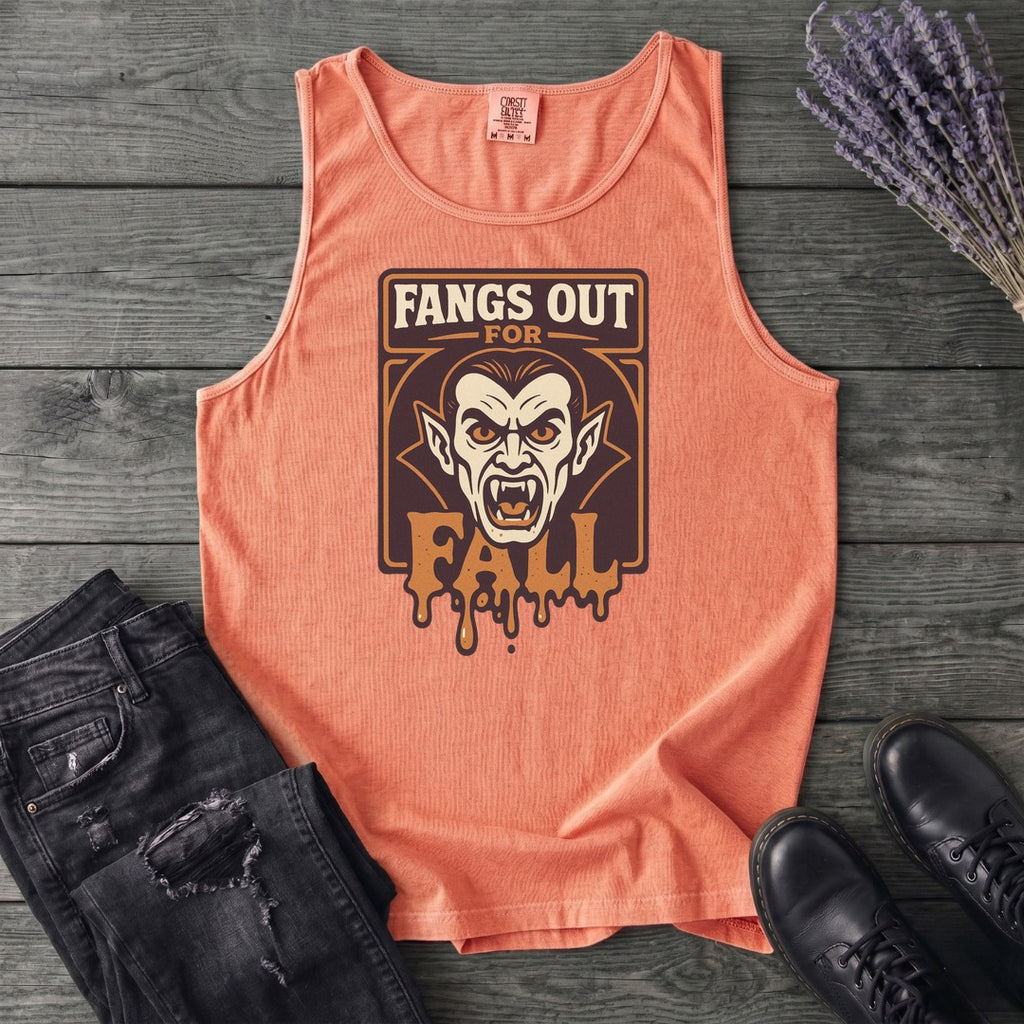 Fangs Out For Fall Tank Top