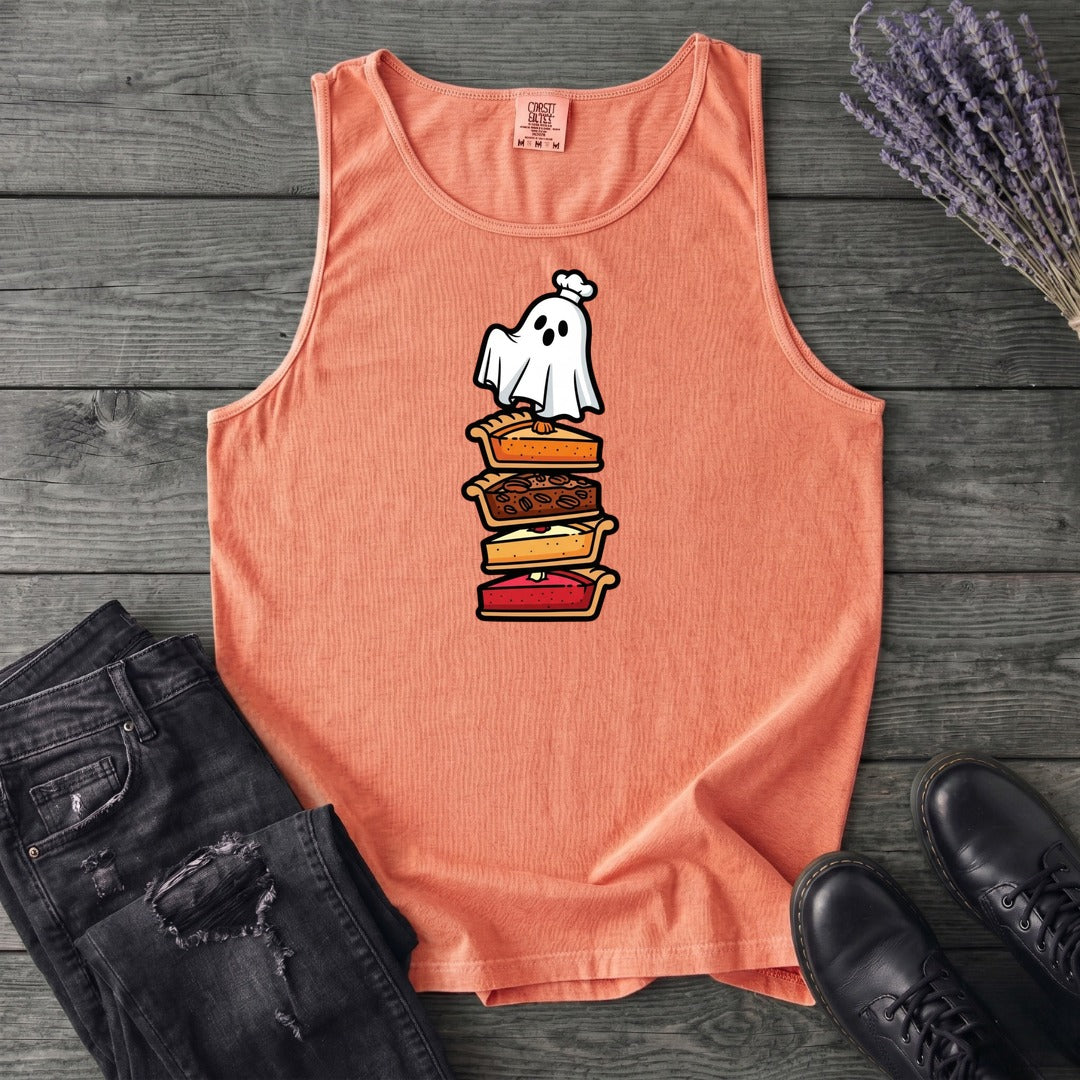 Stacked Pie Ghost Tank Top