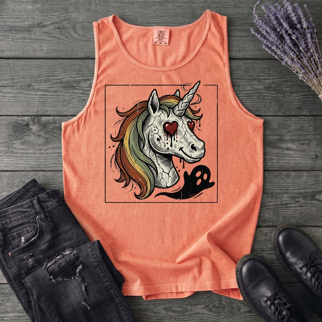 grunge zombie unicorn Tank Top