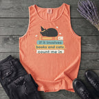 books and cats Tank Top
