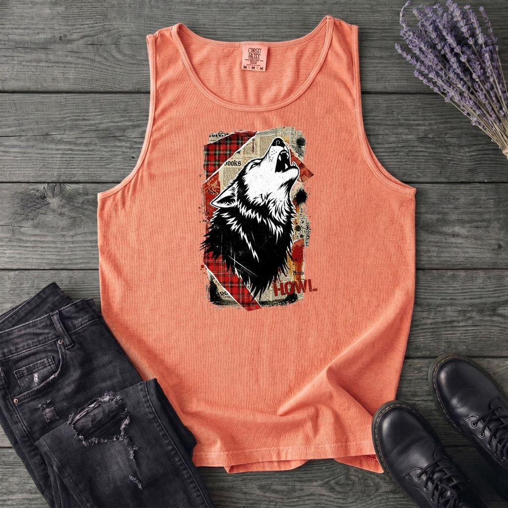 Grunge Howl Collage Tank Top