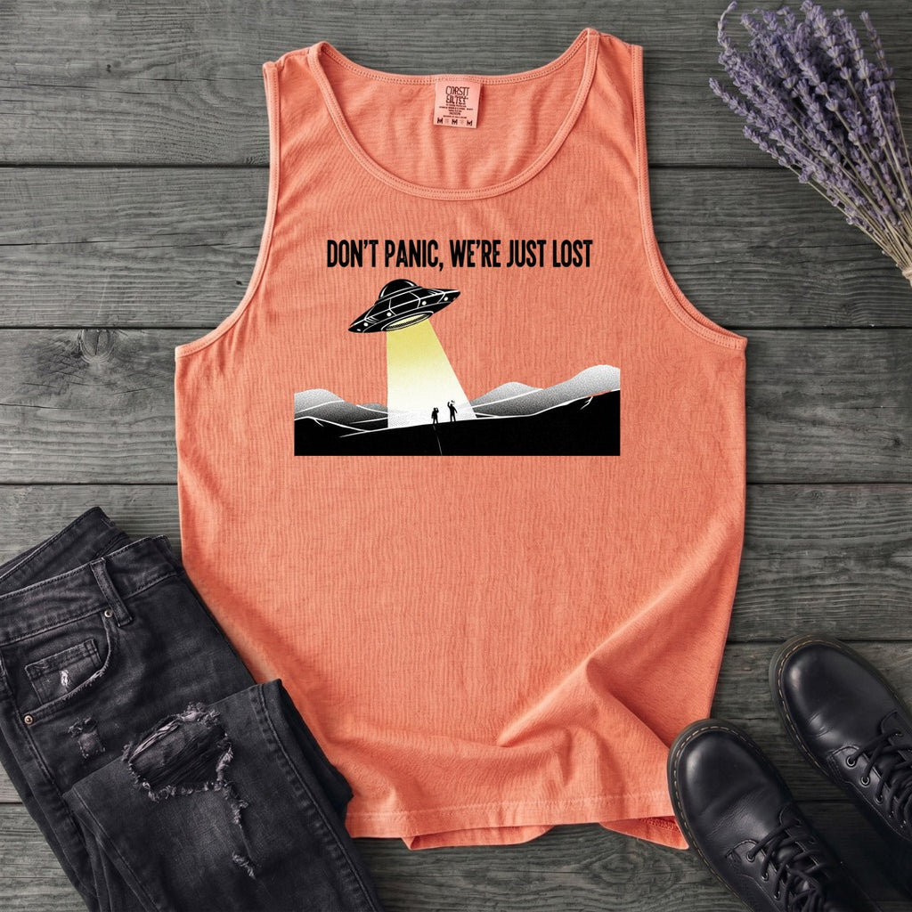 Dont Panic Were Lost Tank Top