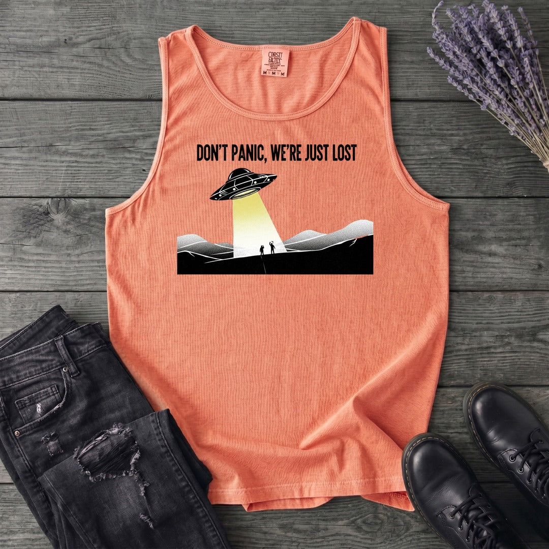 Dont Panic Were Lost Tank Top