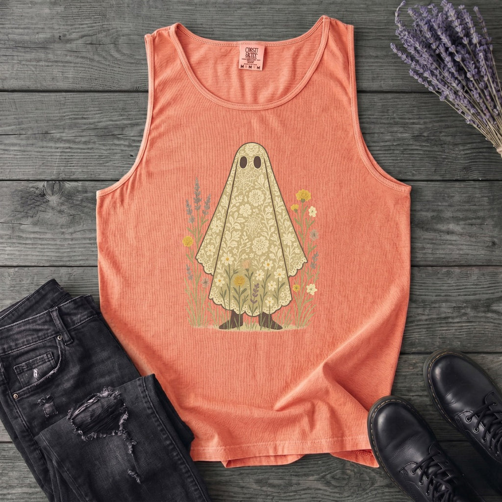 lace ghost Tank Top