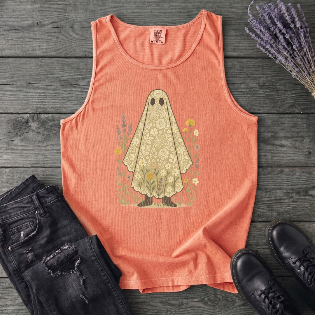 lace ghost Tank Top