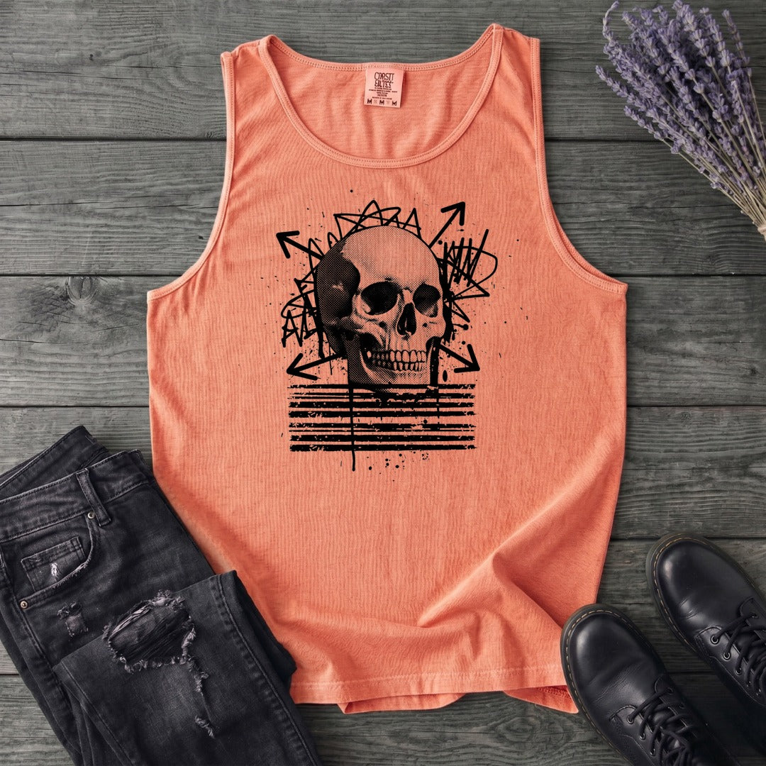 Grunge Skull Tank Top