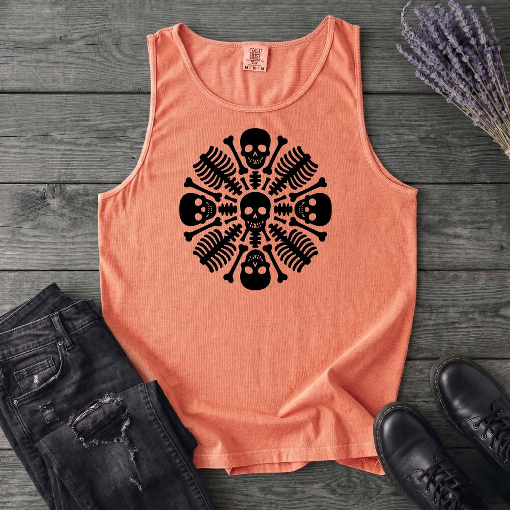 skeleton mandala Tank Top