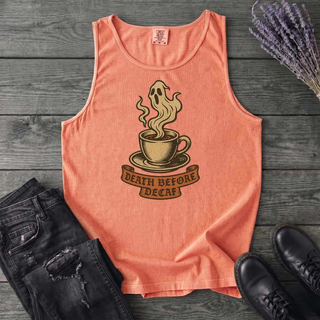 Death Before Decaf Tank Top