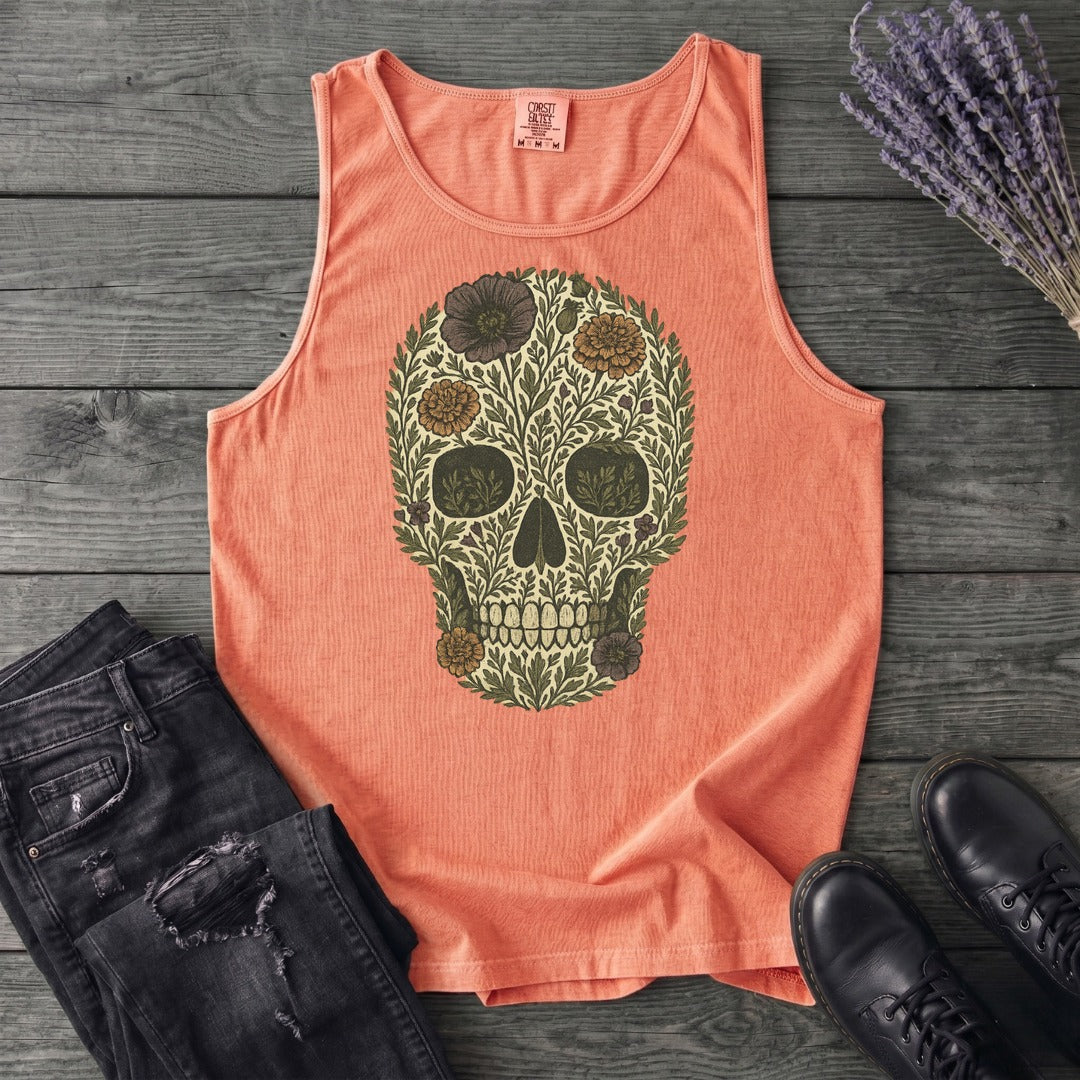 Wildflower Skull Tank Top
