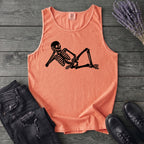 Lounging Skeleton Tank Top