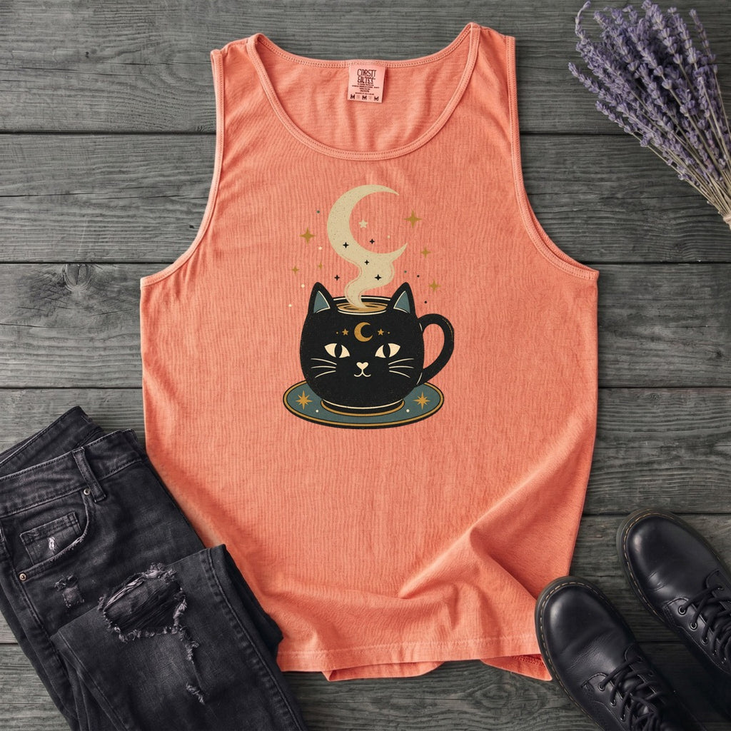 Celestial Cat Coffee Tank Top