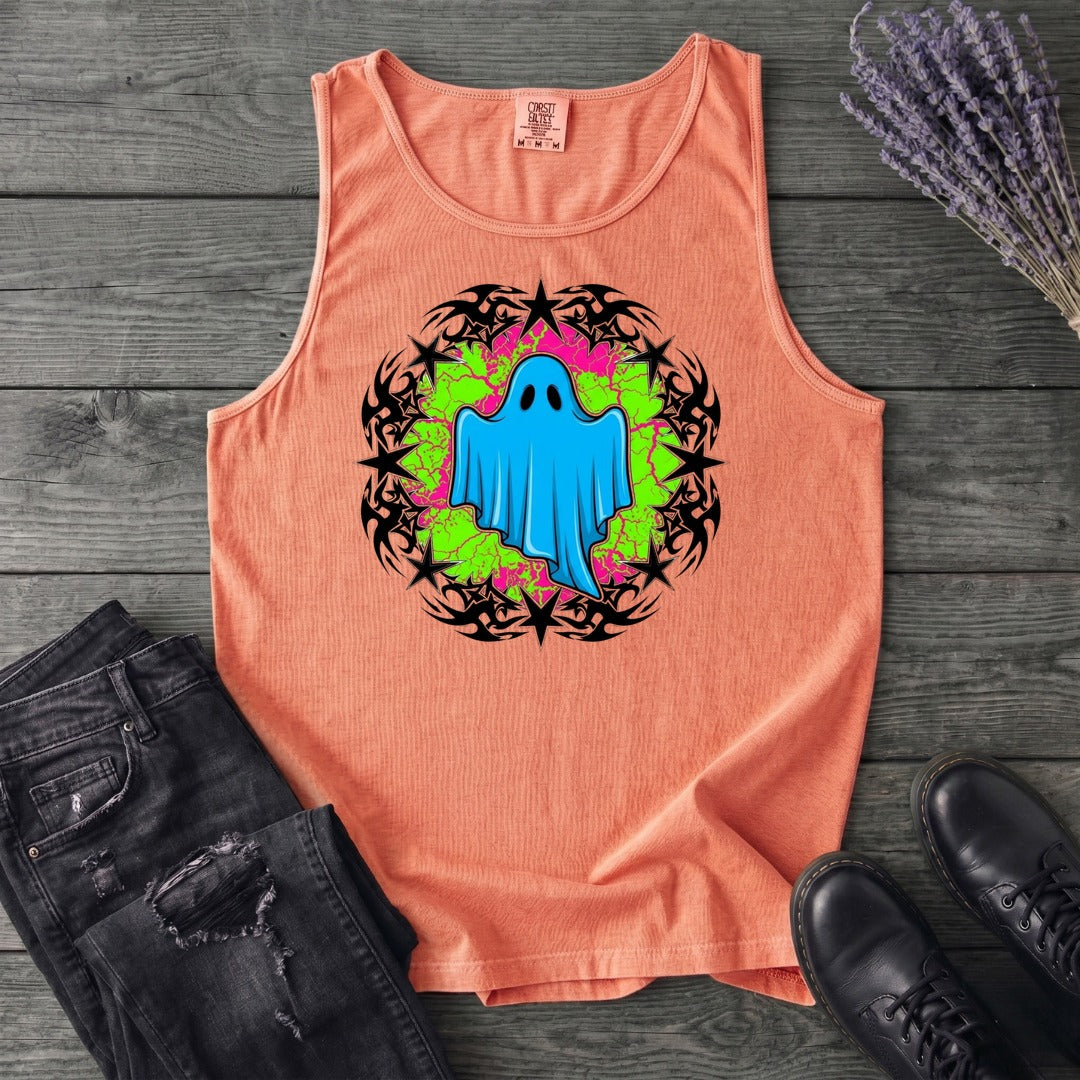 Grunge Star Ghost Tank Top
