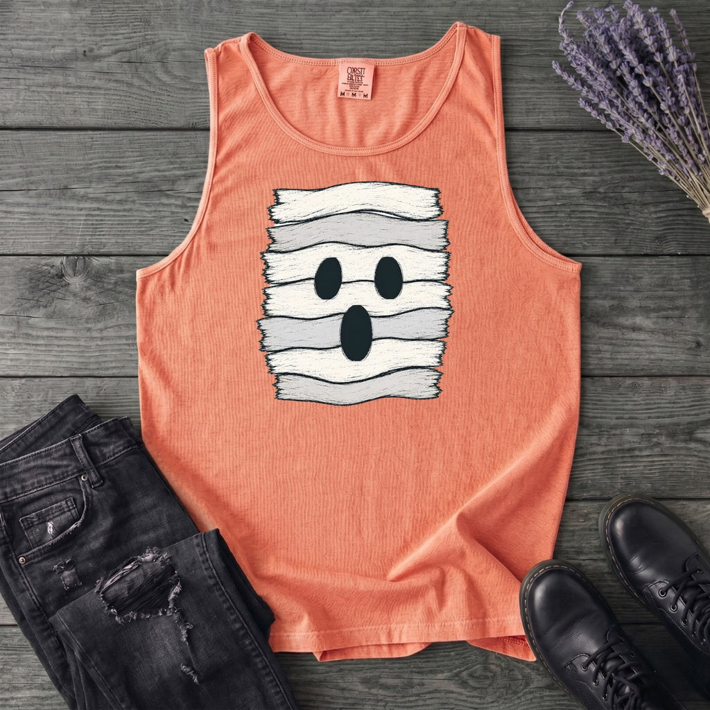 Fabric Strip Ghost Tank Top