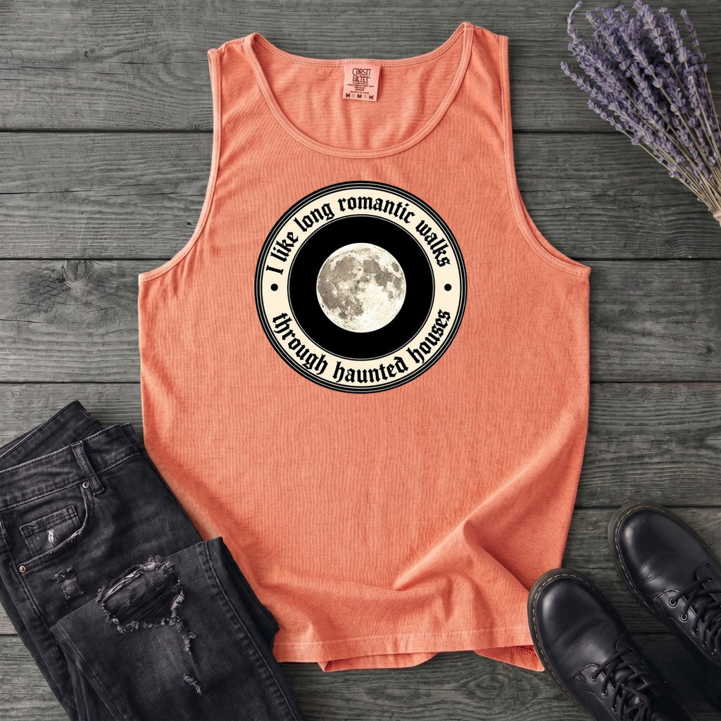 Long Romatic Walks Haunted House Tank Top