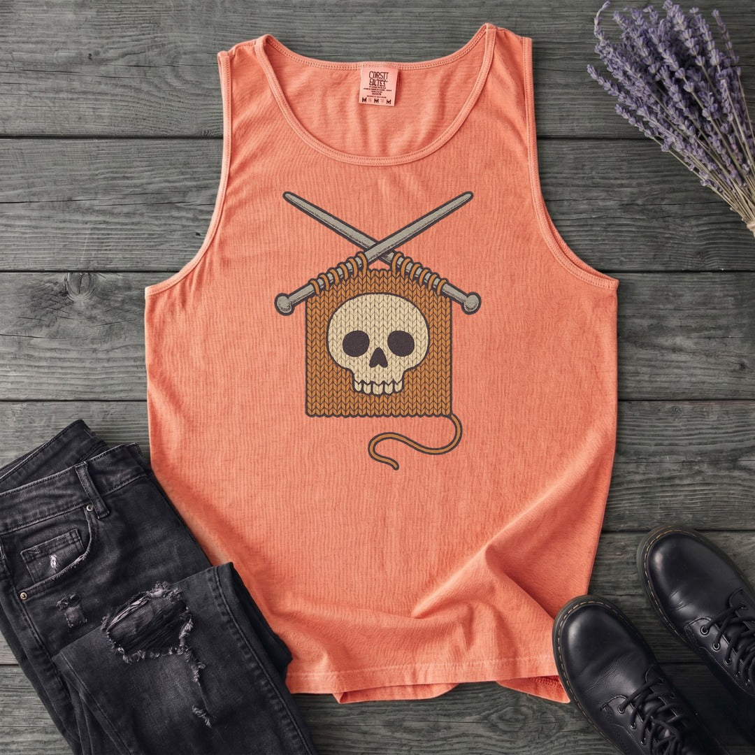 Knit Skull Tank Top