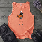 Skeleton Jack O Lantern Tank Top