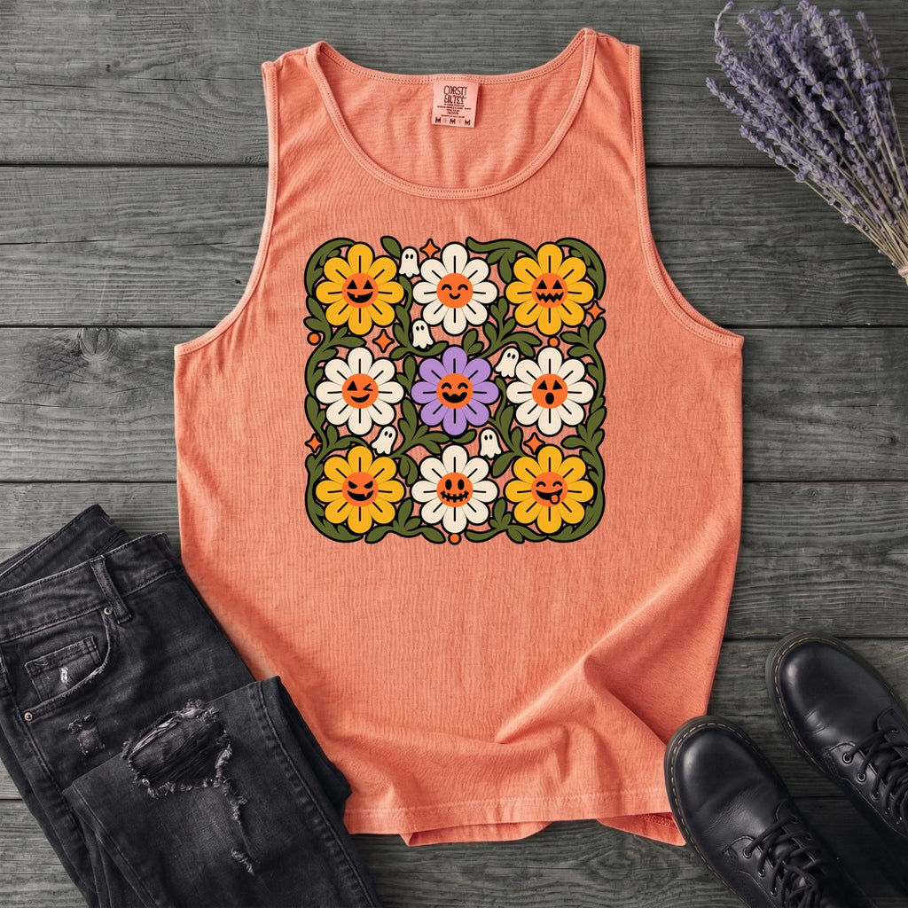 Spooky Floral Tank Top