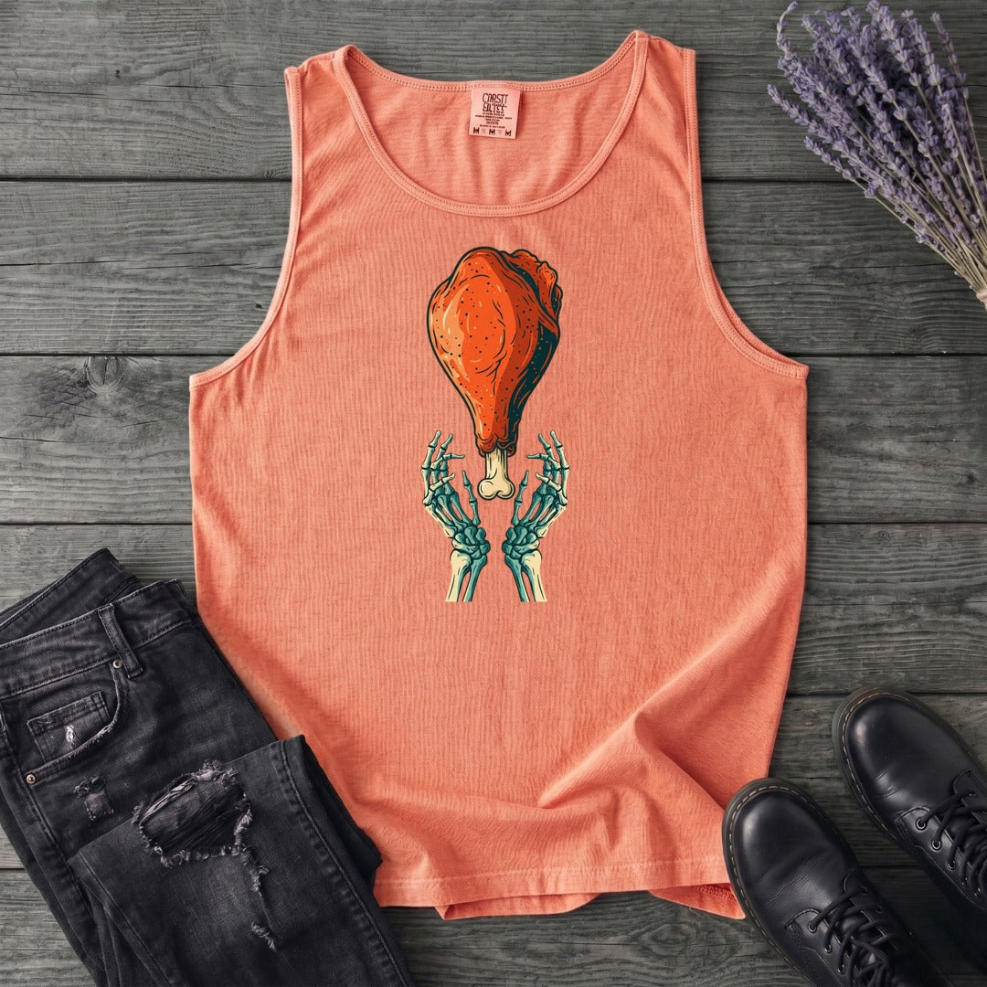Skeleton Turkey Leg Tank Top