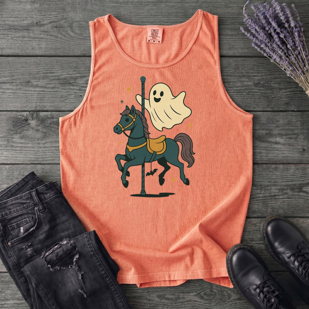 Ghost Carousel Horse Tank Top