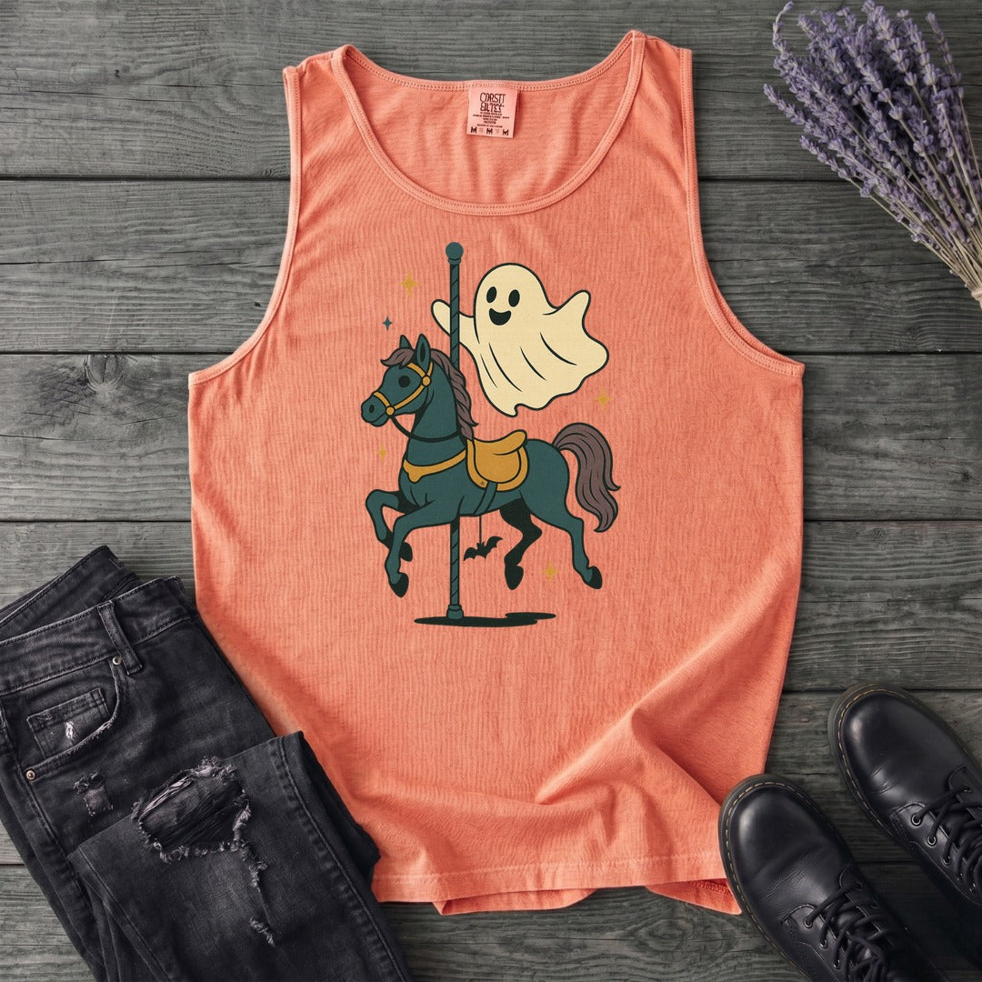 Ghost Carousel Horse Tank Top