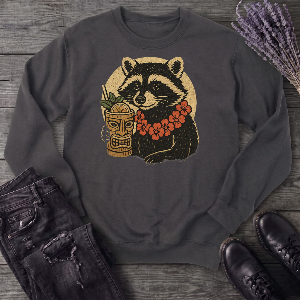 Raccoon Tiki Sweatshirt
