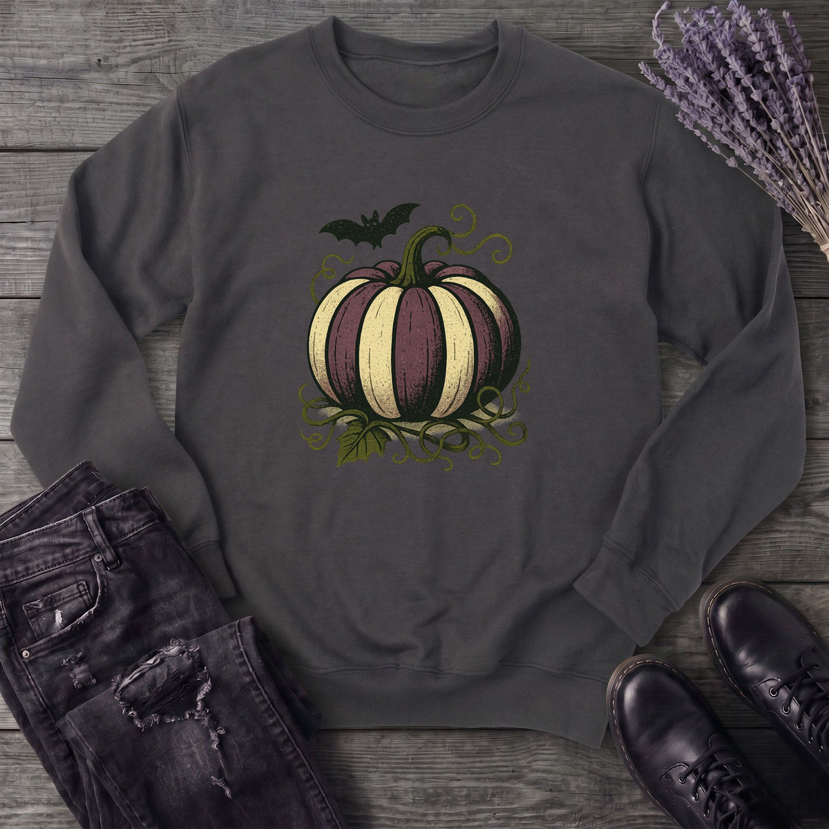Striped Pumpkin Sweatshirt