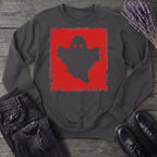 Grunge Stencil Ghost Sweatshirt