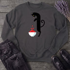 Black Cat And Cranberries Sweatshirt
