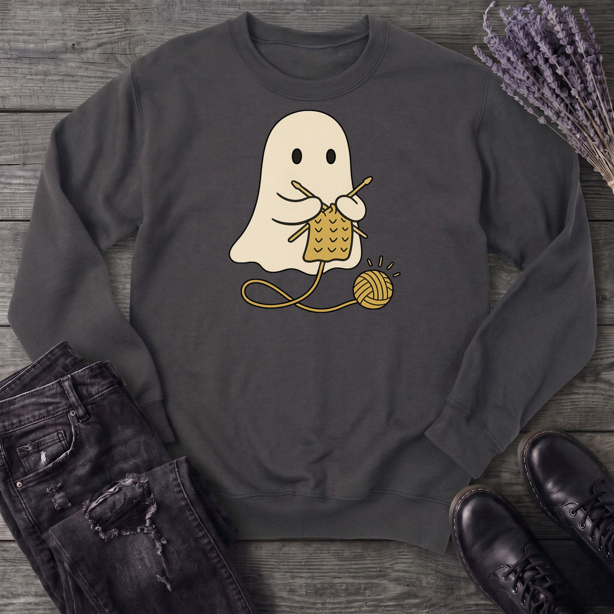 Knitting Ghost Sweatshirt