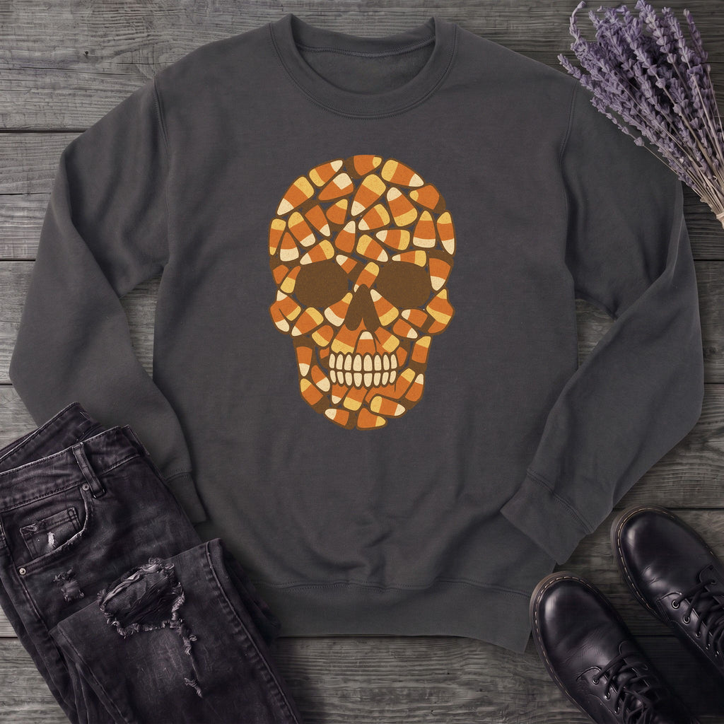 Candy Corn Skull Sweatshirt