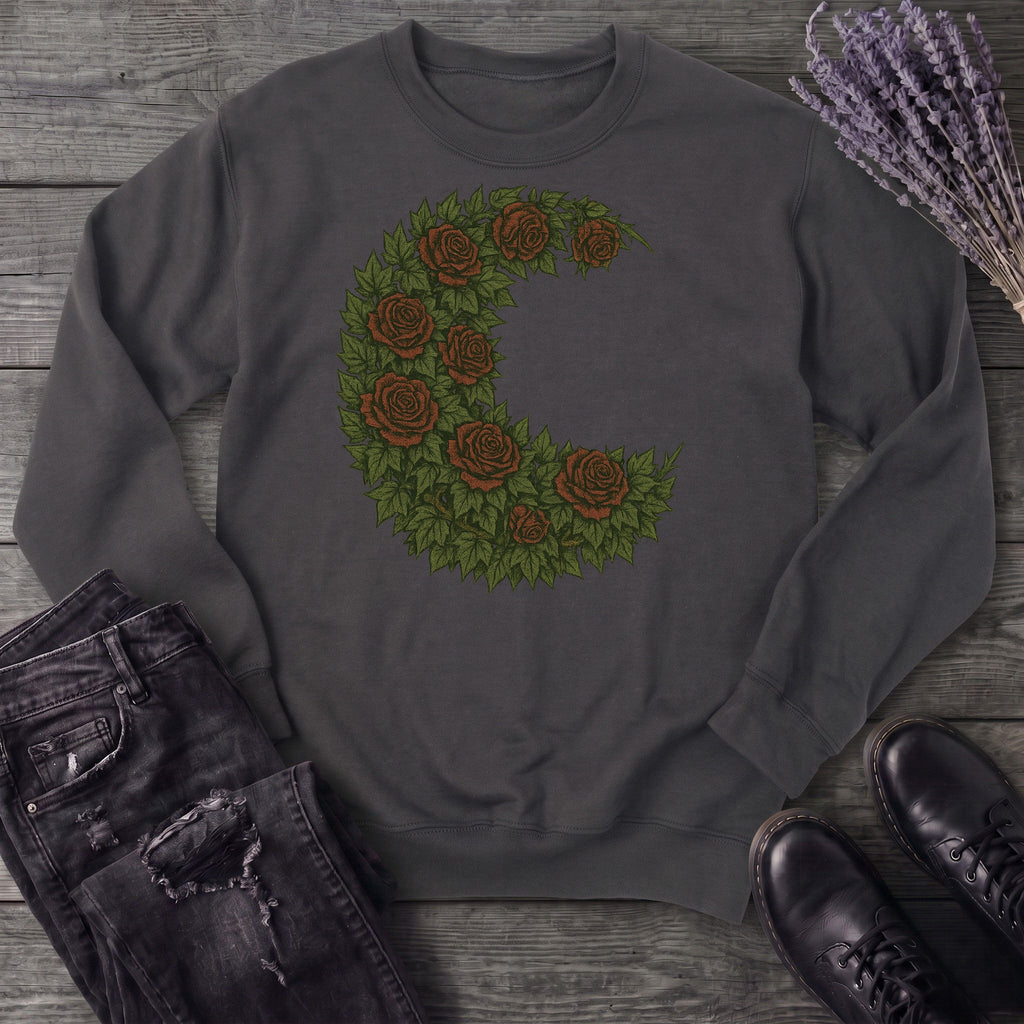Crescent Moon Roses Sweatshirt