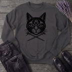 Cat Knitting Needles Sweatshirt