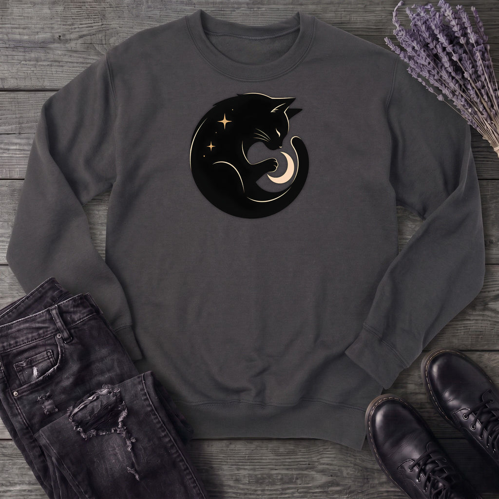 Cat and Moon Sweatshirt