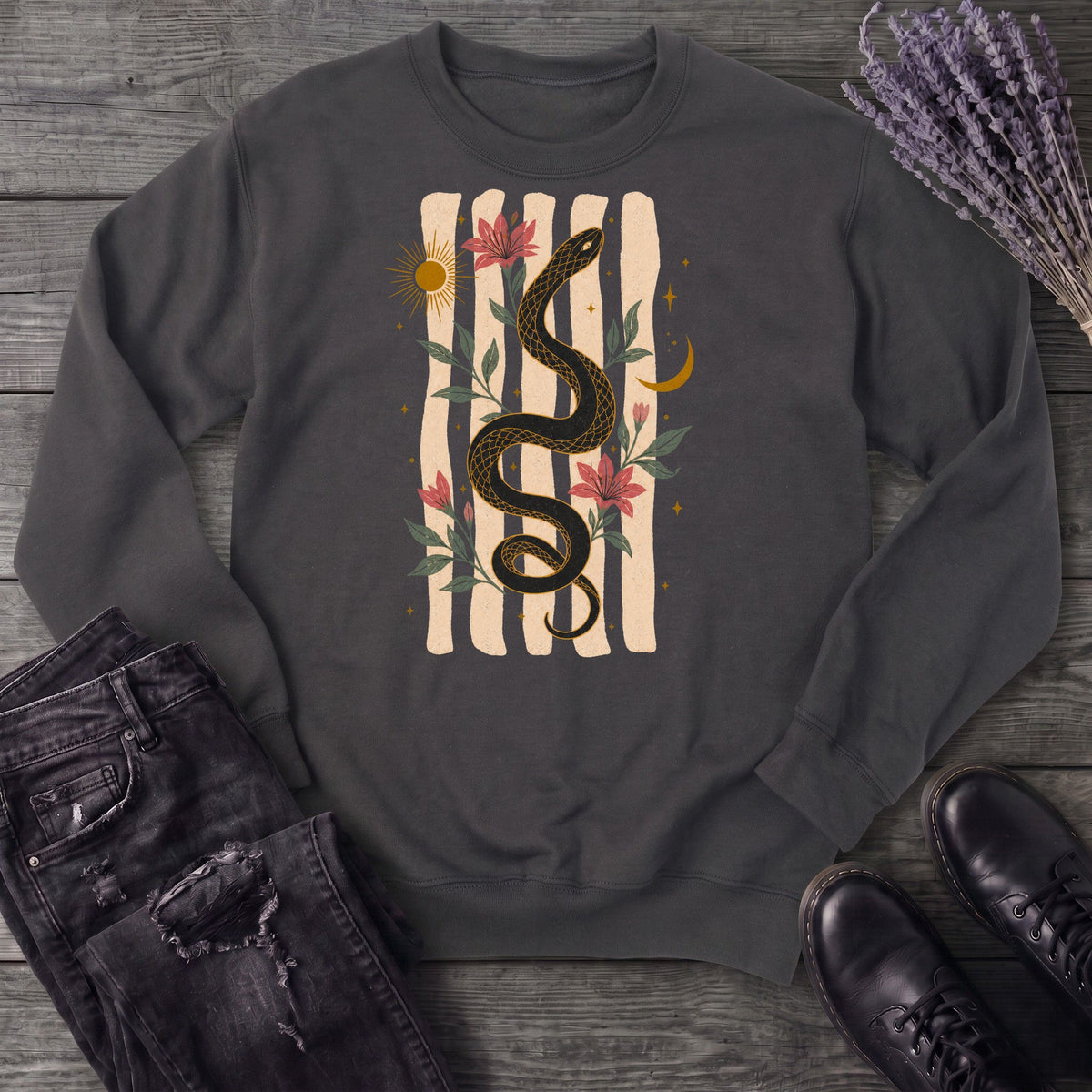 Serpent In Bloom Sweatshirt