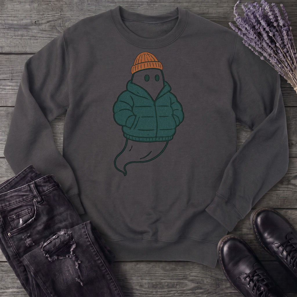 Puffer Coat Ghost Sweatshirt