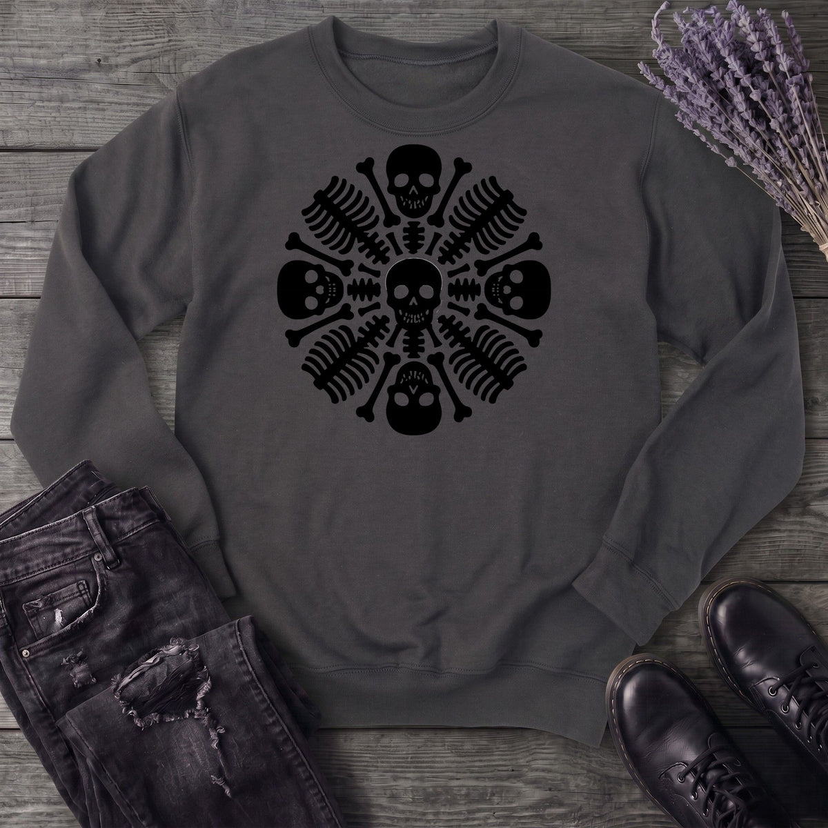 skeleton mandala Sweatshirt
