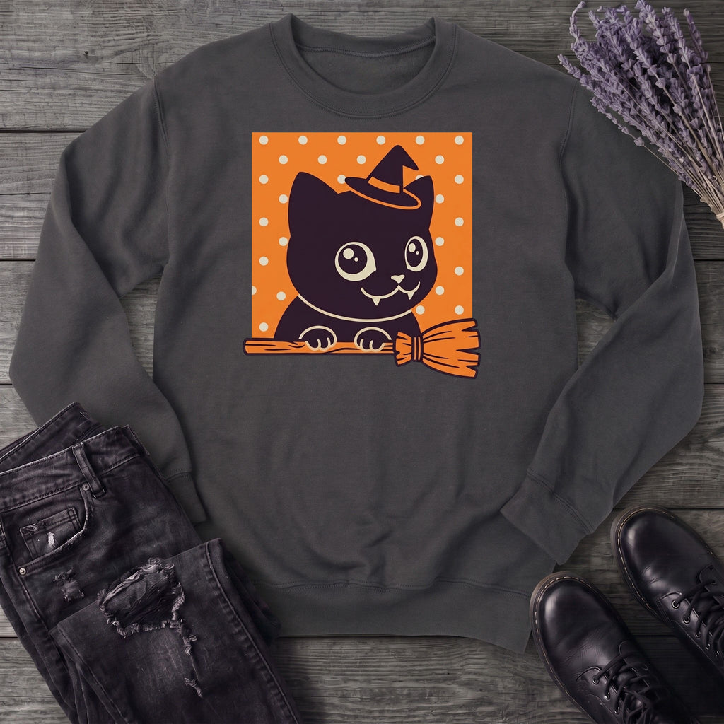 Broomstick Kitty Sweatshirt