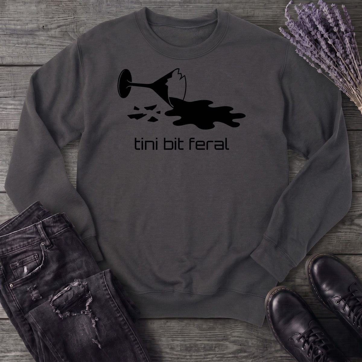 tini bit feral Sweatshirt