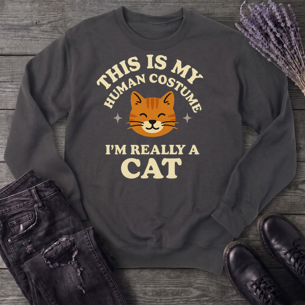 Human Costume Cat Sweatshirt