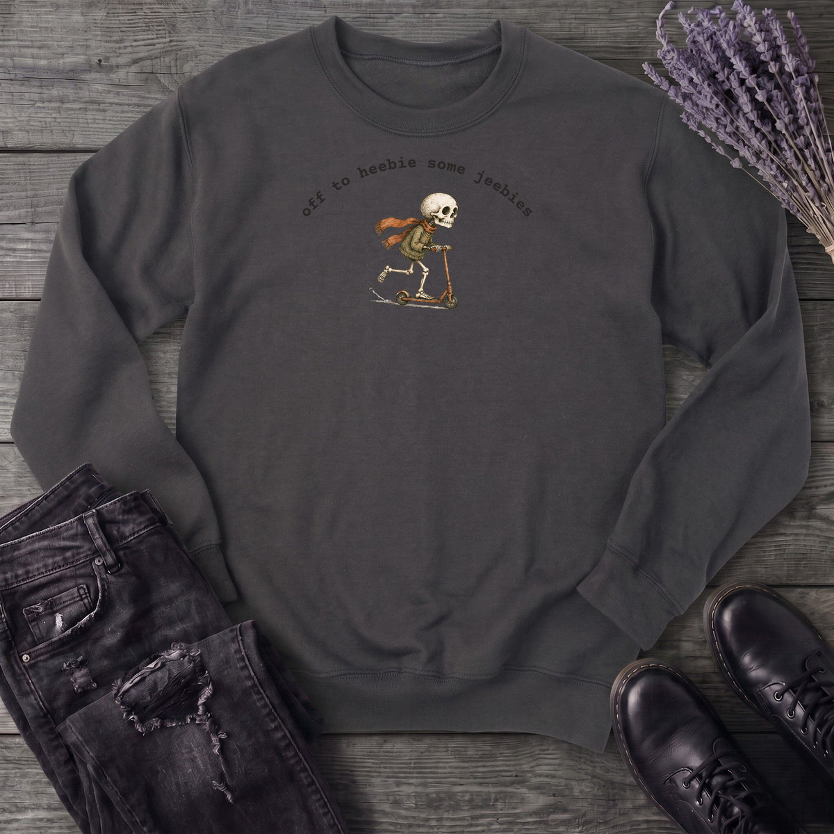 Off To Heebie Some Jeebies Sweatshirt
