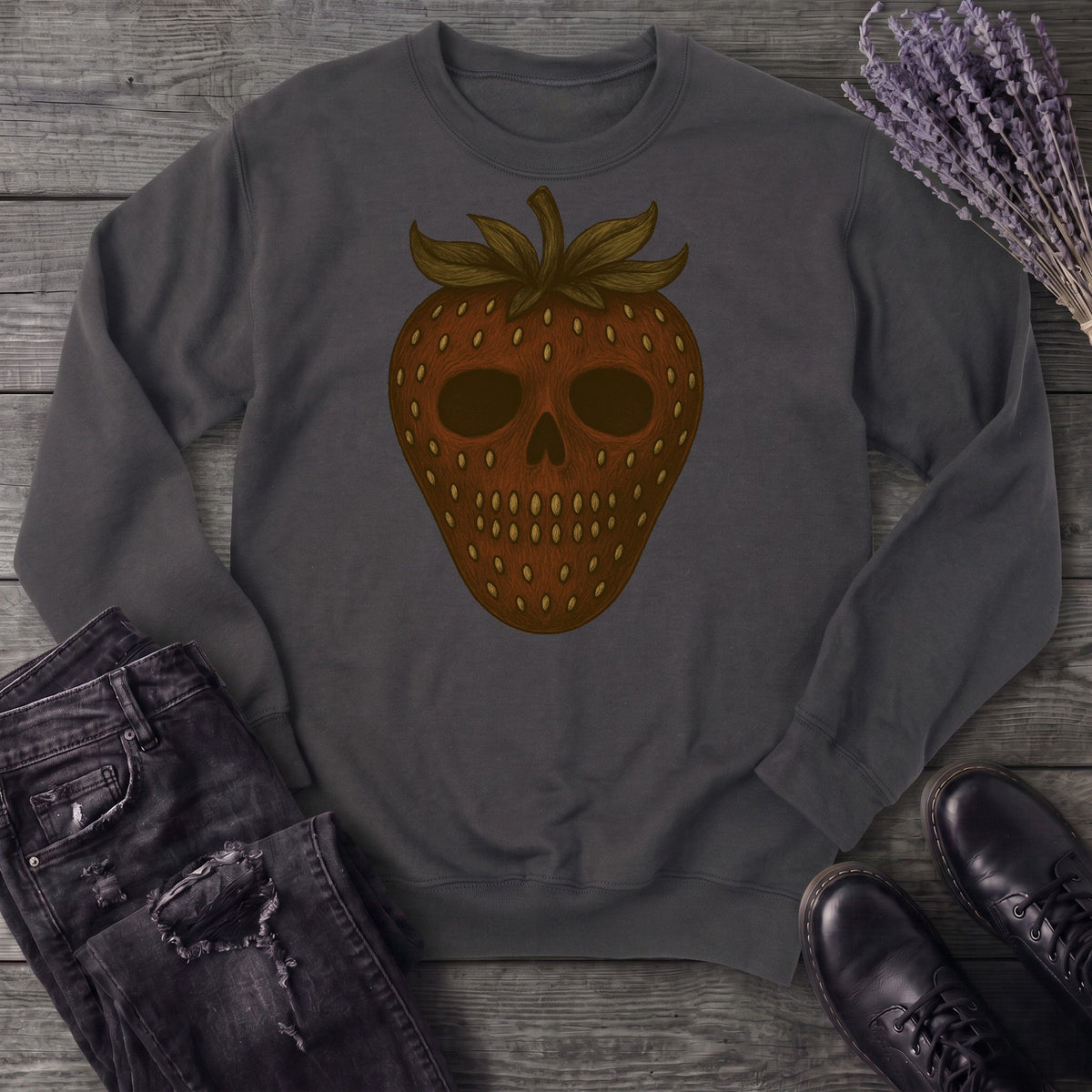 Strawberry Skull Sweatshirt