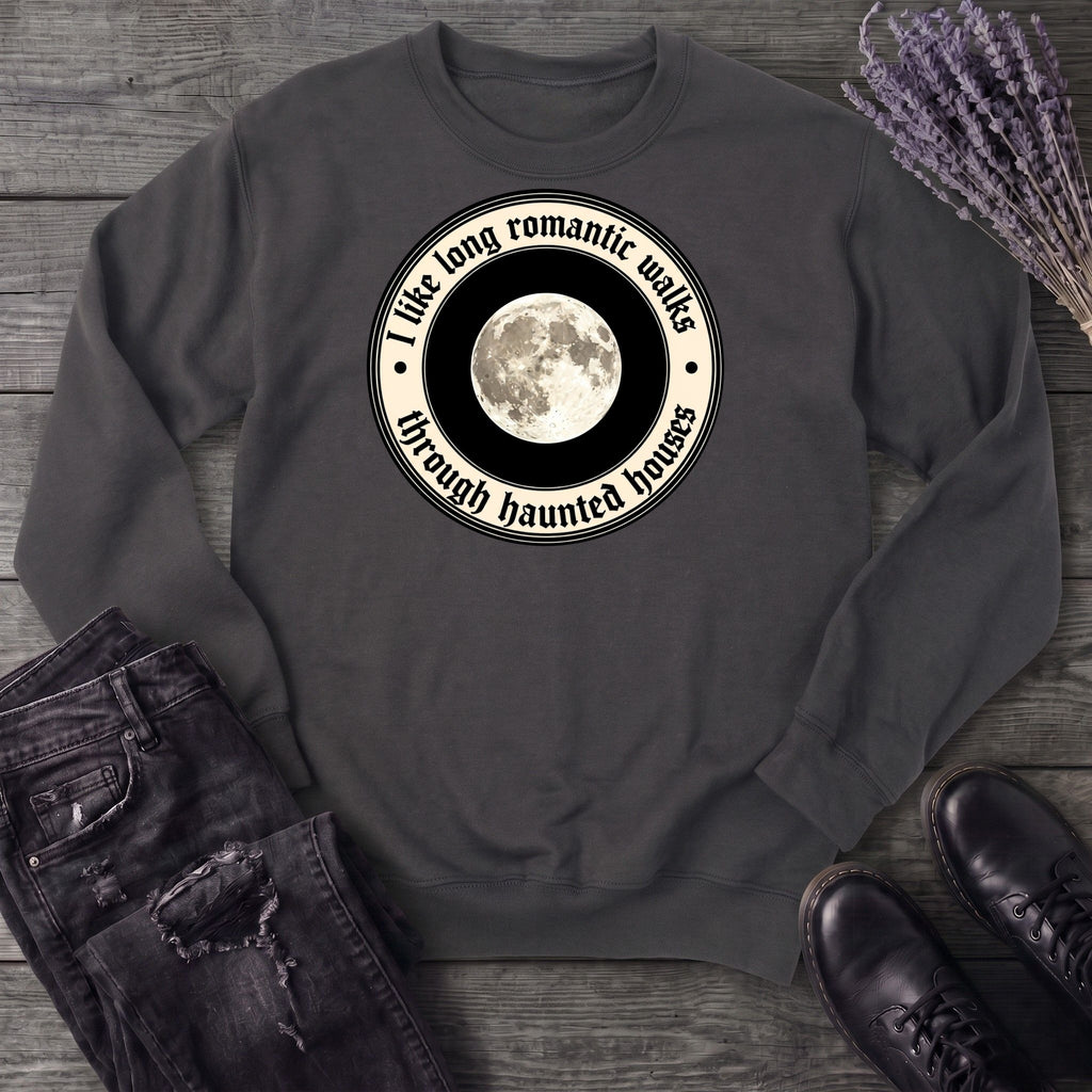 Long Romatic Walks Haunted House Sweatshirt